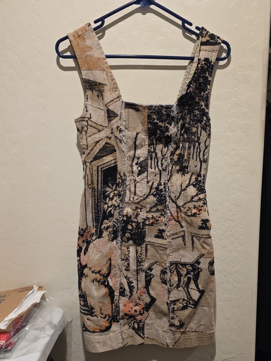 Urban Outfitters Dresses & Skirts - Urban Outfitters Beige & Black Printed Mini Dress